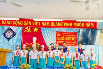 Liên đội trường TH số 1 Bình Nguyên tổ chức đại hội liên đội nhiệm kì 2022 – 2023