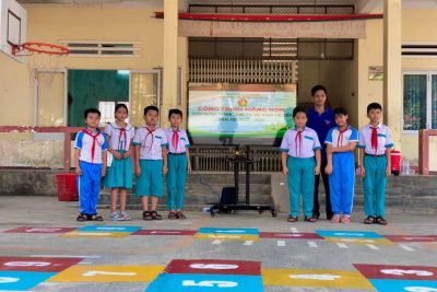 Công trình măng non cấp Liên đội chào mừng thành công đại hội đoàn các cấp