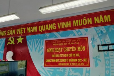 Tổ chức sinh hoạt chuyên môn HK II cấp huyện năm học 2022 – 2023